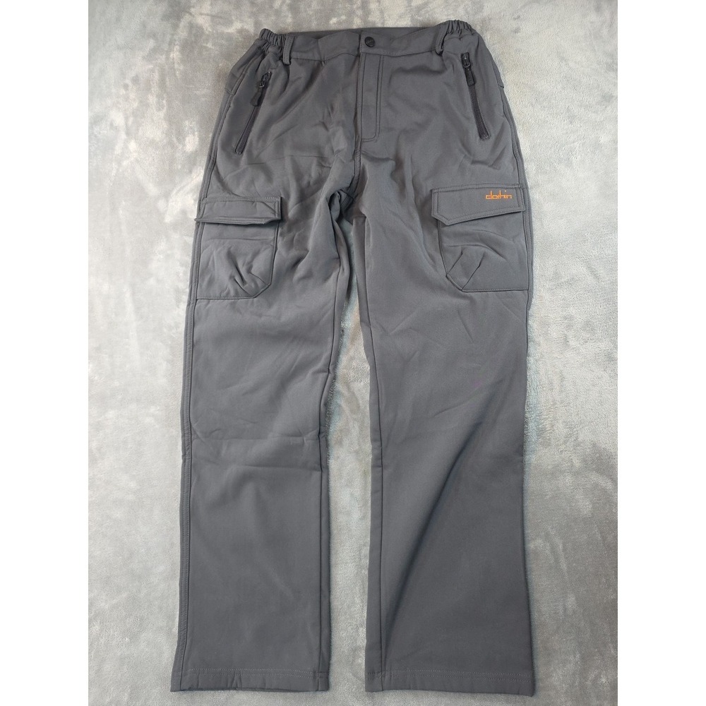 Clothin Fleece Lined Ski Pants Us Size 12 (30x30) Grey Tactical